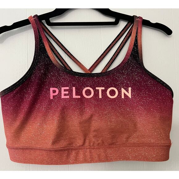 Peloton x WITH Other - Peloton x WITH Size Large Glitter Ombre Strappy Sports Bra